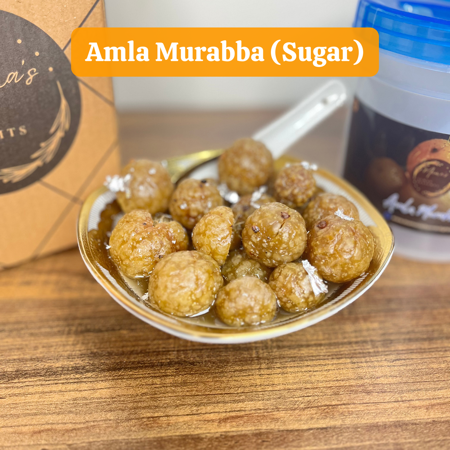 HOMEMADE AMLA MURABBA IN JAR BOX