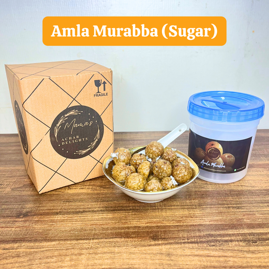 HOMEMADE AMLA MURABBA IN JAR BOX