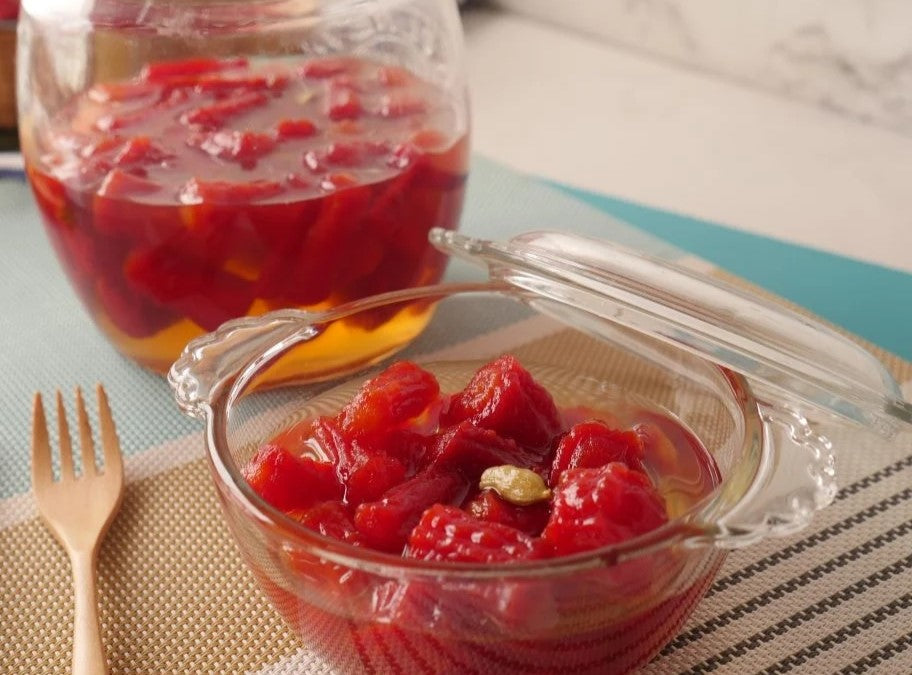 Homemade Gajar Murabba in Jar Box