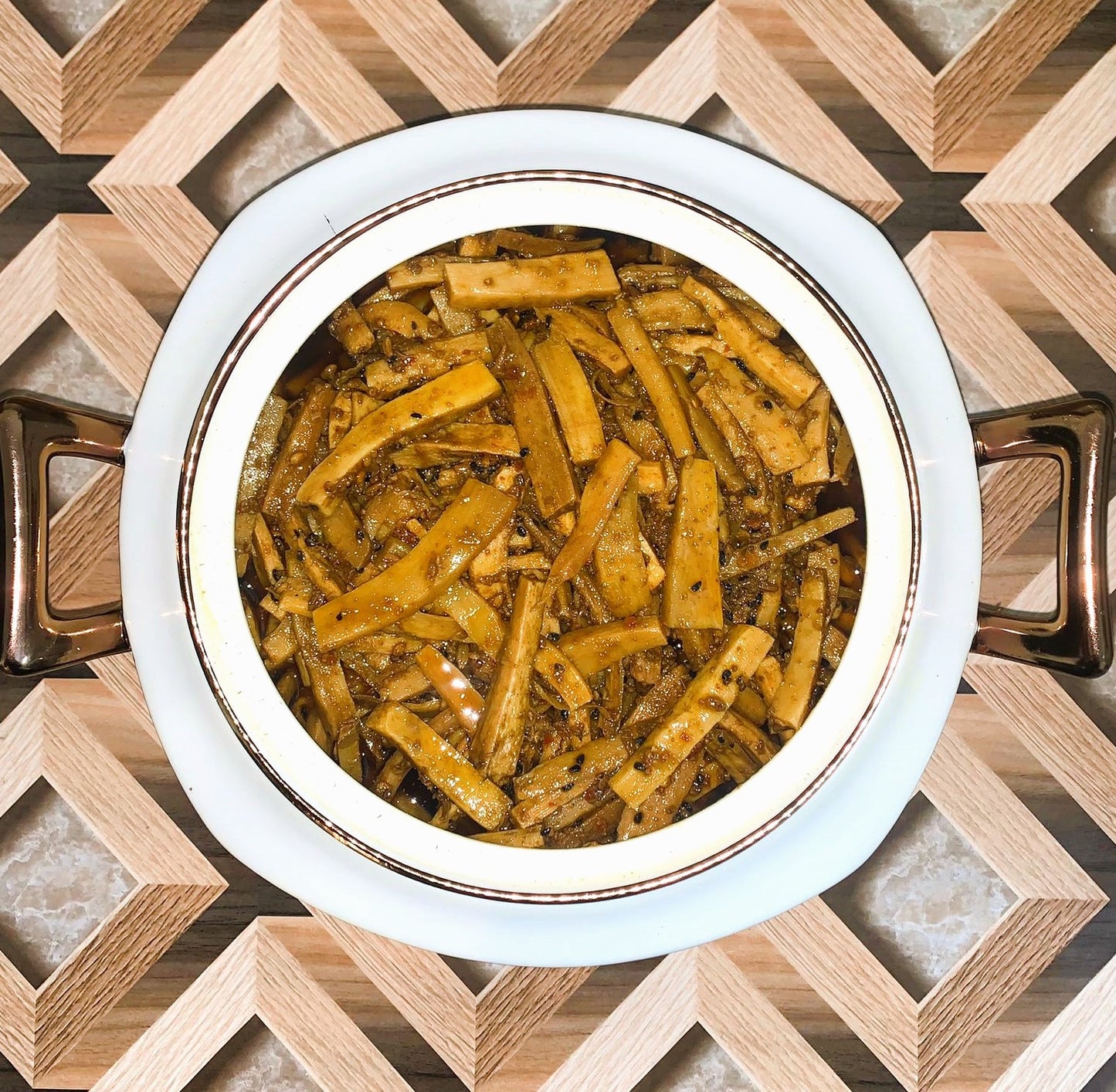 Homemade Sohanjna Mooli Achar in Jar Box