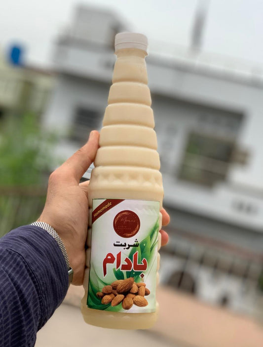 HOMEMADE KHALIS BADAM SHARBAT IN 1 LITRE BOTTLE