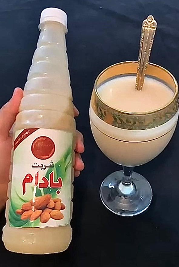 HOMEMADE KHALIS BADAM SHARBAT IN 1 LITRE BOTTLE