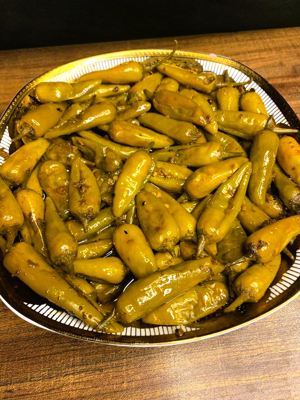 Homemade Green Chilli Achar in Jar Box