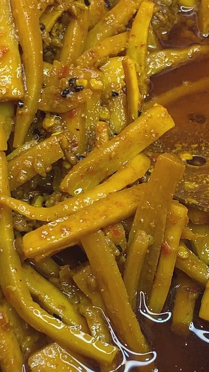 Homemade Sohanjna Mooli Achar in Jar Box