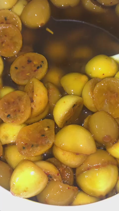 Homemade Lemon Achar in Jar Box