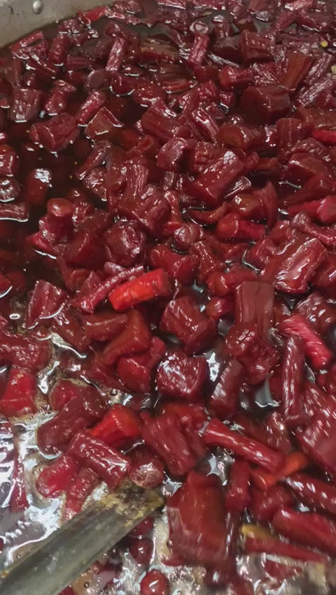 Homemade Gajar Murabba in Jar Box